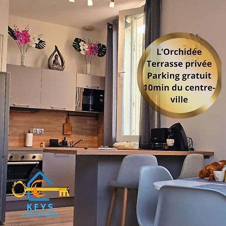 L'Orchidee, Proche De La Gare Avec Clim Et Terrasse Apartamento Narbona Exterior foto