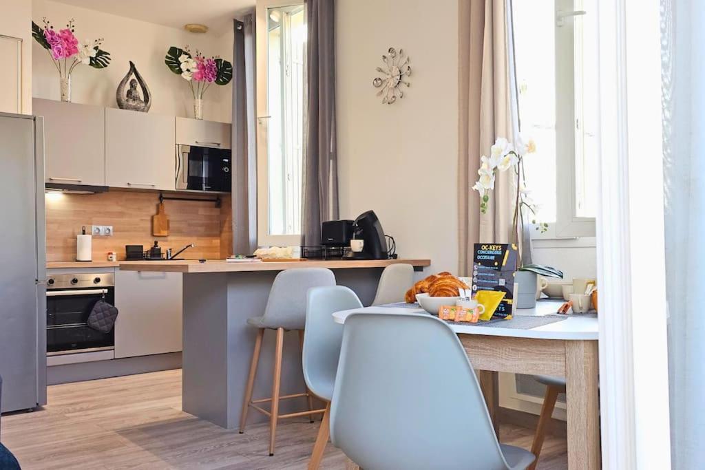 L'Orchidee, Proche De La Gare Avec Clim Et Terrasse Apartamento Narbona Exterior foto