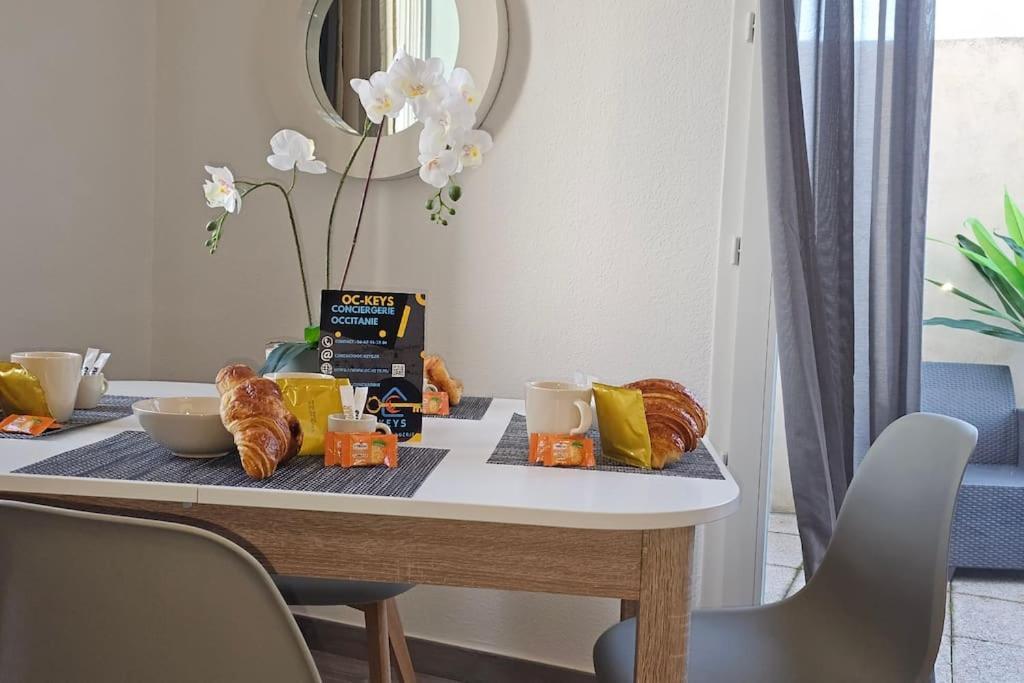 L'Orchidee, Proche De La Gare Avec Clim Et Terrasse Apartamento Narbona Exterior foto